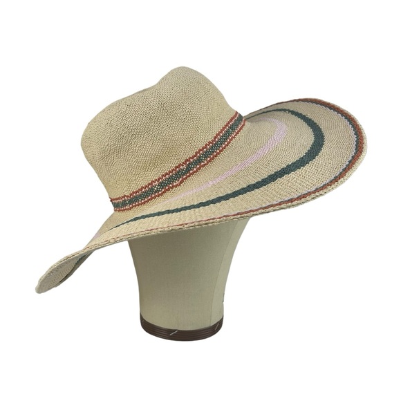 Madewell x Biltmore® Tulum Striped Straw Beach Hat Size Medium / Large - Picture 5 of 12